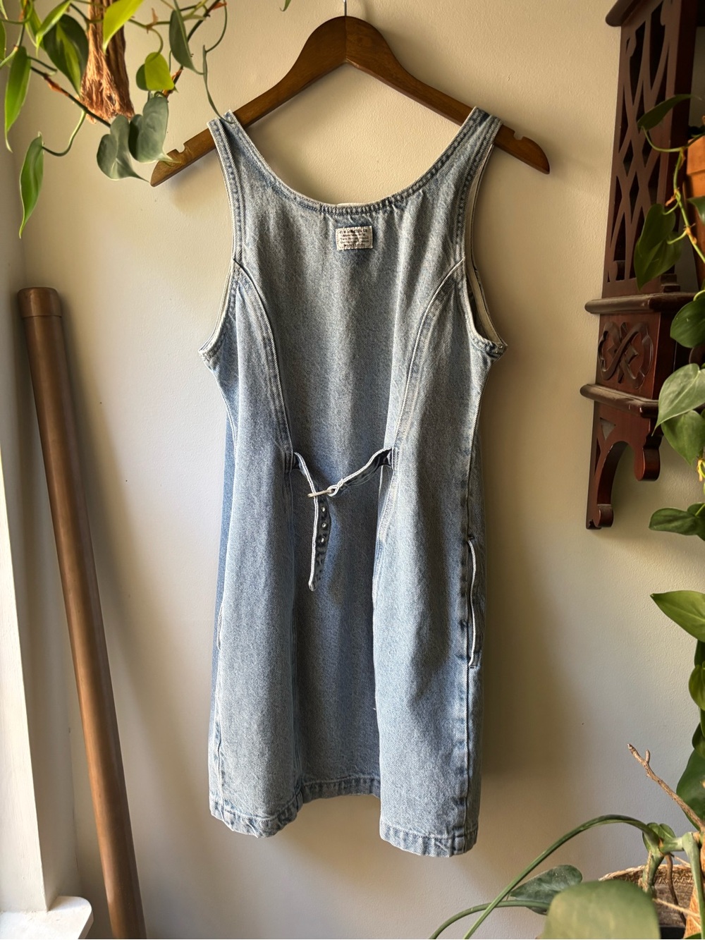 Levi's light blue denim sleeveless dress - Picture 4 of 5